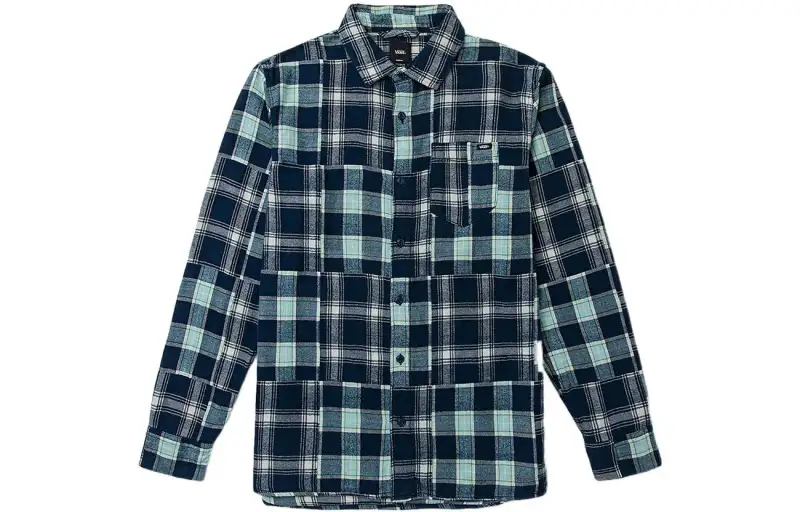 Vans Shirts Men's Dark Blue Lapel Moderate