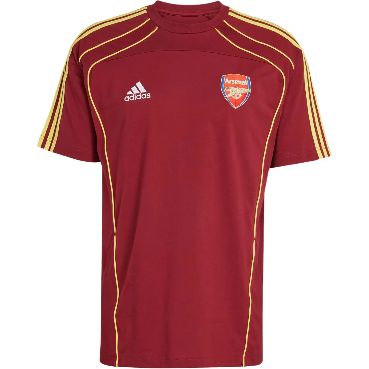 Adidas Arsenal T Shirt Men's Elegant Dark Reddish Purple