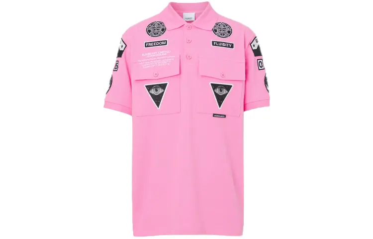 Burberry Bubblegum Badge Applique Polo