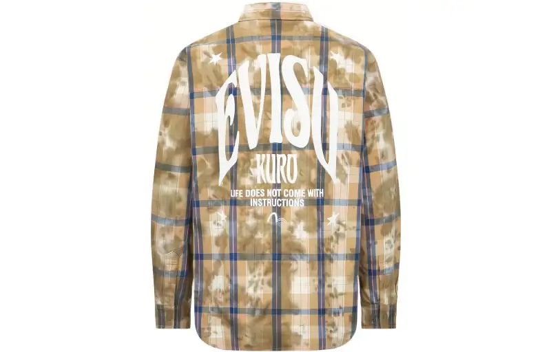 EVISU Shirts Men's Lapel Moderate Other