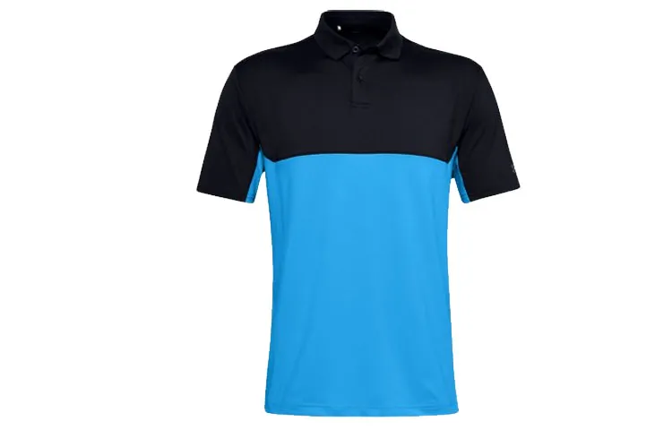 Under Armour Performance 2.0 Polo Shirts Men's Black Polo Collar Moderate Straight Fit