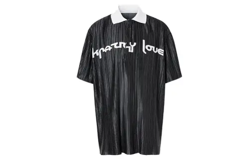 Burberry Polo Shirts Men's Black Polo Collar Moderate