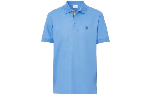 Burberry Polo Shirt Men's Sky Blue