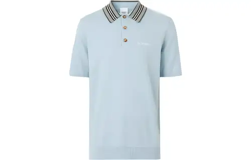 Burberry SS22 Polo Shirt Men's Light Blue