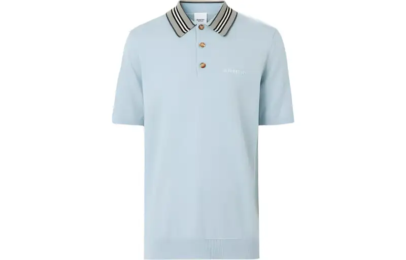 Burberry SS22 Polo Shirt Men's Light Blue