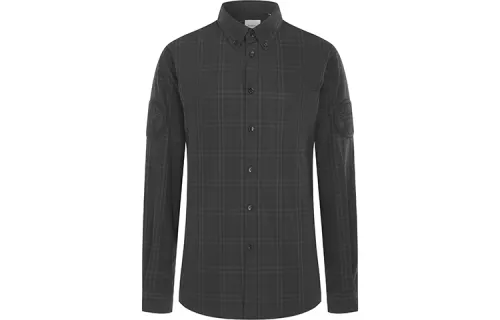 Burberry Shirts Men's Black Lapel Moderate Other