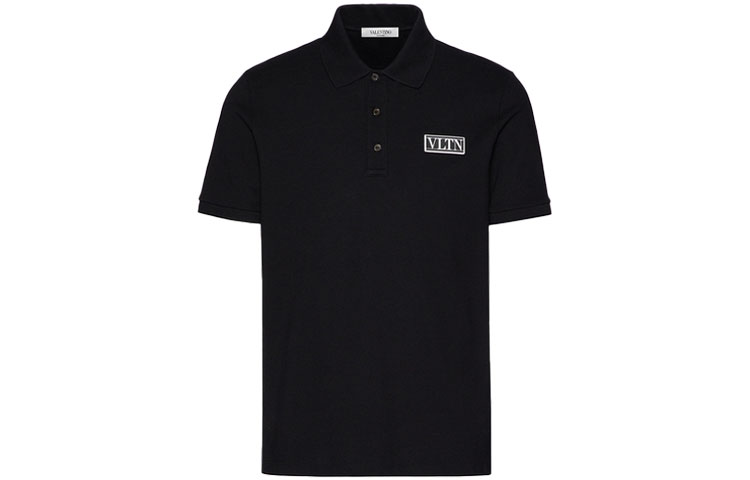 Мужская футболка Valentino LogoPolo (черный)