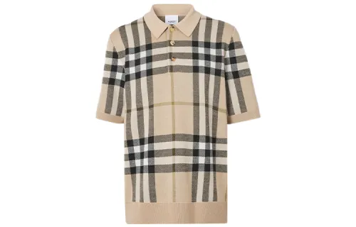 Burberry Polo Shirt Men's Soft Tawny