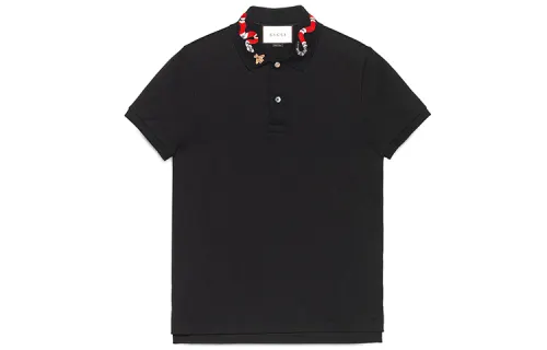 GUCCI Polo Shirts Men's Polo Collar Moderate Straight Fit