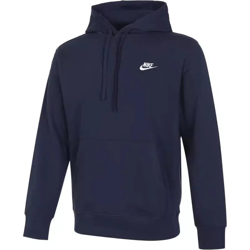Nike Sweatshirts Men's Marine Blue Hooded Moderate Regular