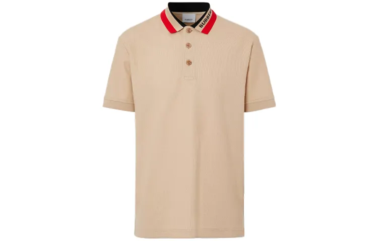 Burberry Polo Shirts Men's Tawny Polo Collar Moderate Straight Fit