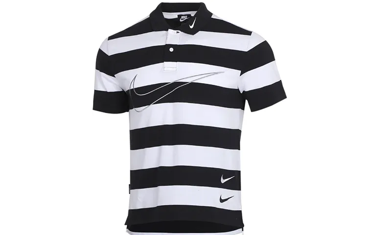 Nike Polo Shirt Men's Black White