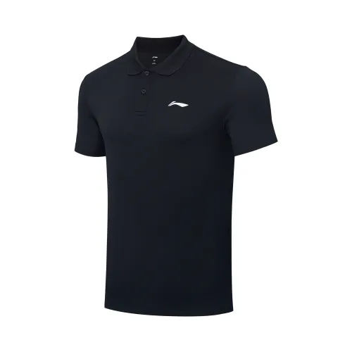 Li Ning Polo Shirt Unisex Black