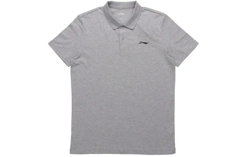 Li Ning Polo Shirts Men's Crew Neck Moderate Straight Fit