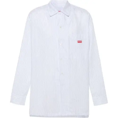 KENZO Shirts Men's Blue Moderate Shirt