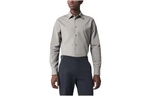 HERMES Shirt Men's Gravel Stone Color