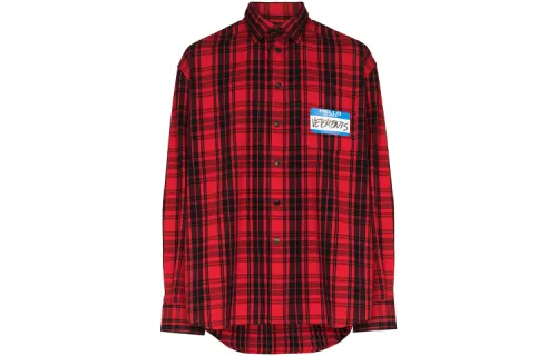 Vetements My Name Is Vetements Flannel Shirt