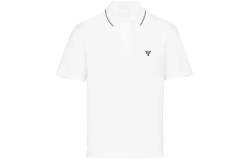PRADA SS22 Polo Shirt Men's White