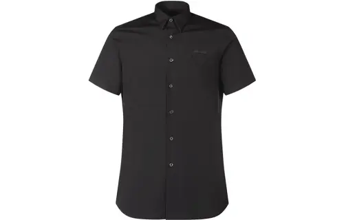 PRADA Shirts Men's Black Pointed Collar Moderate Other