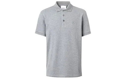 Burberry Polo Shirt Men's Light Gray