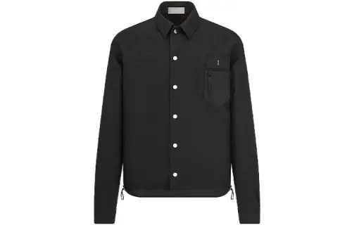 DIOR Quarterly New Products Shirts Men's Black Lapel Moderate Other