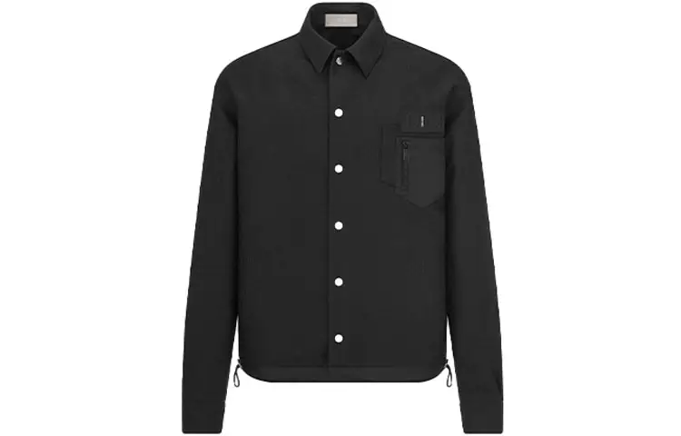 DIOR Quarterly New Products Shirts Men's Black Lapel Moderate Other