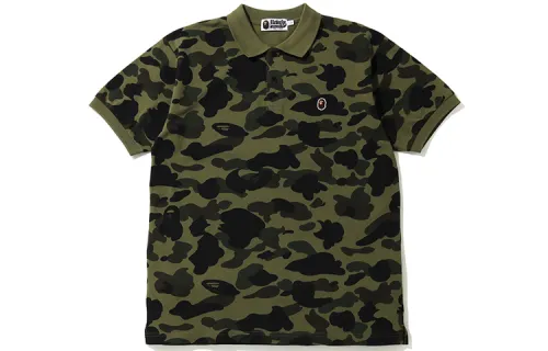 Bape 1st Camo Ape Head One Point Polo