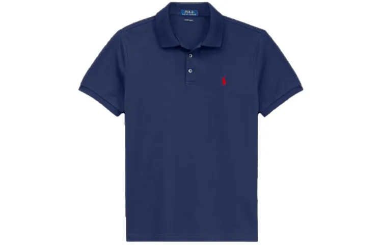 Polo Ralph Lauren Polo Shirt Custom Slim Fit Men's Navy Blue