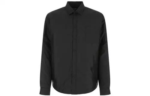 Balenciaga Shirts Men's Black Lapel Moderate Other