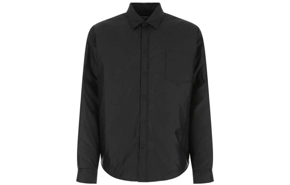 Balenciaga Shirts Men's Black Lapel Moderate Other