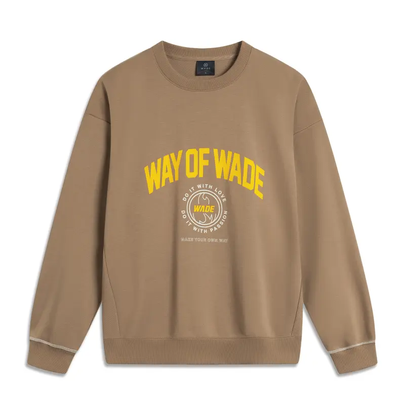 Li Ning Basketball Collection Sweatshirt Men's Cocoa Khaki