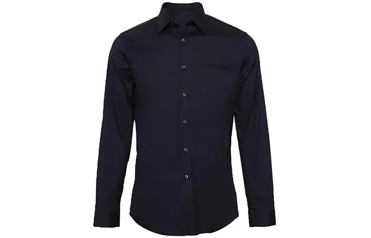 PRADA Shirts Men's Blue Moderate Other