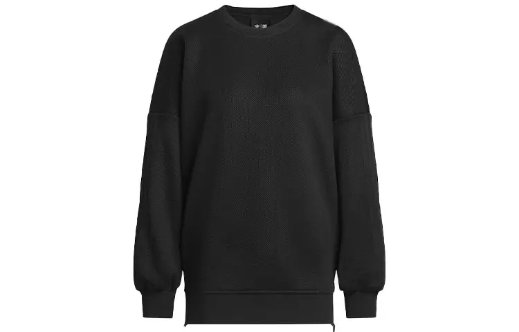 Adidas Originals Sweatshirts Unisex Black Crew Neck Moderate Regular