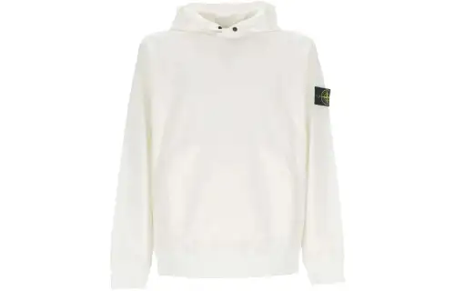 STONE ISLAND Logo-Patch Long-Sleeved Hoodie