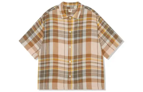 Levi's Shirts Men's Multicolor Lapel Moderate Shirt
