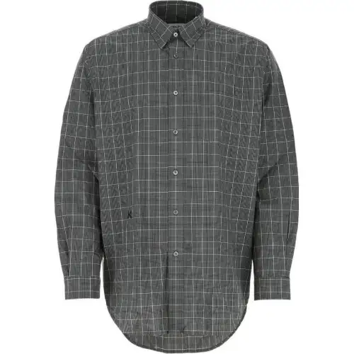 KENZO Shirts Men's Gray Lapel Moderate Shirt