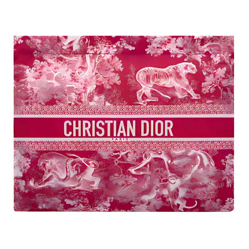 DIOR Travel Canvas Clutch Women's Fuchsia