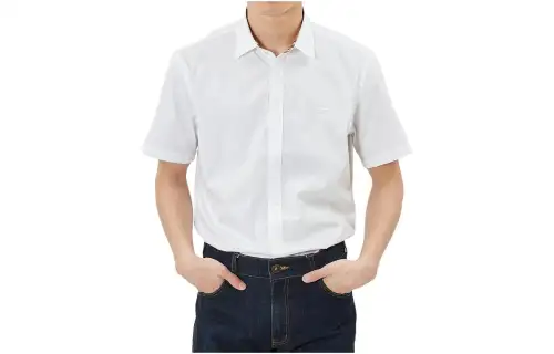 Burberry Shirts Men's White Lapel Moderate Shirt