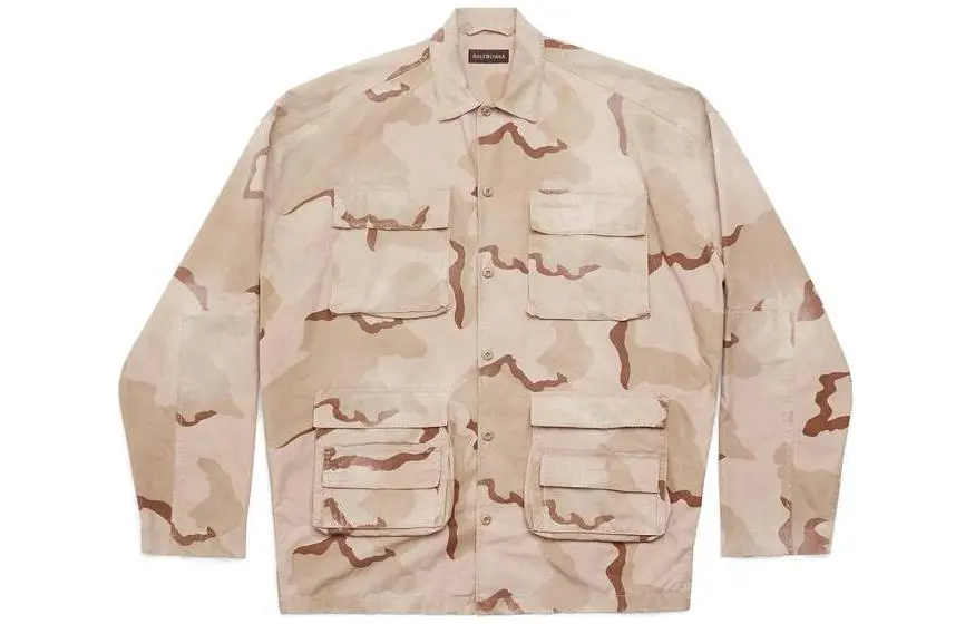 Balenciaga Shirt, Loose Fit Men's Beige
