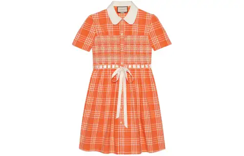 GUCCI Shirts Unisex Orange Red Lapel Moderate Other