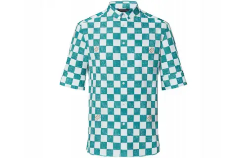 LOUIS VUITTON Shirt Men's Blue White Multicolor