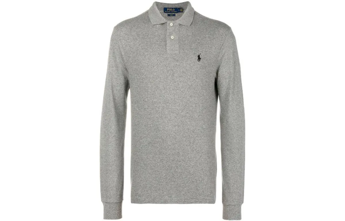 Polo Ralph Lauren SS22 Polo Shirt Slim Fit Men's Gray