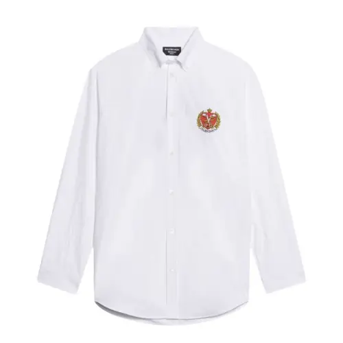 Balenciaga College Large-Fit Button-Down Shirt