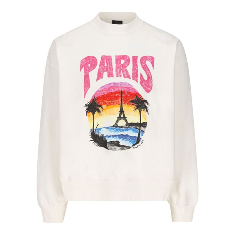 Balenciaga SS24 Sweatshirt Regular Men's White