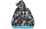 Bape Comic Art Shark Zip Hoodie