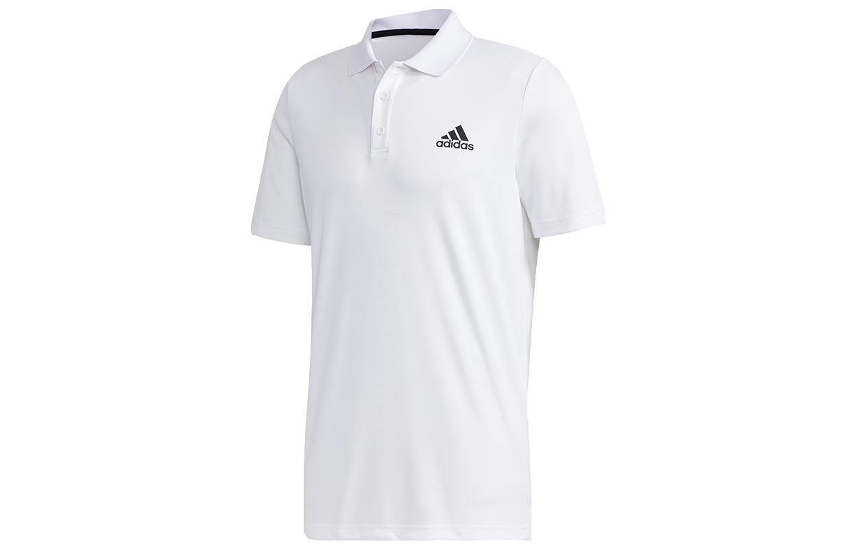Adidas HEAT.RDY Pro Polo Shirts Men's White Polo Collar Moderate Straight Fit