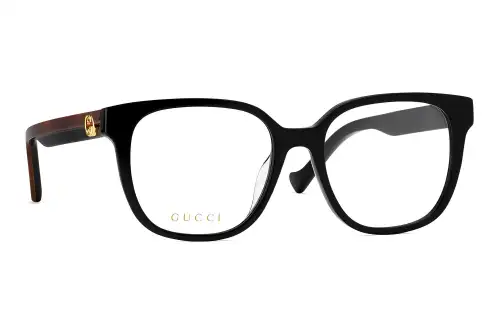 GUCCI Square Eyeglass Frames Women's Black