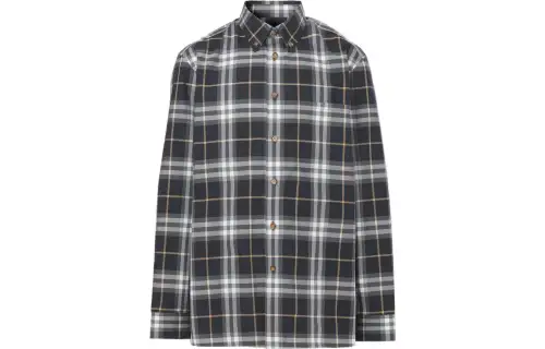 Burberry Shirts Men's Gray Lapel Moderate Shirt