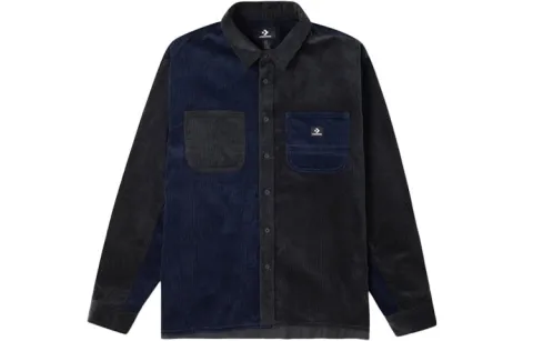 Converse Shirts Men's Dark Gray Lapel Moderate Shirt