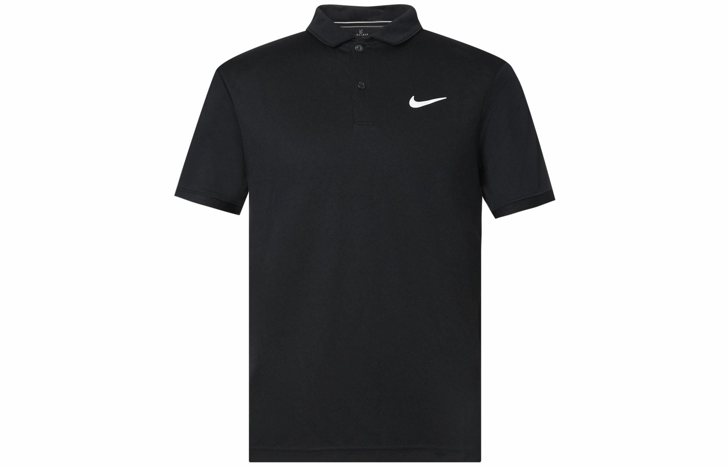 Мужские футболка Nike Nikecourt DRI-FIT Team (черная) — фото 1